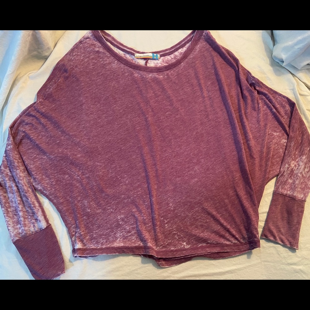 Purple Vintage Havana Long Sleeve Shirt (Size XL)
